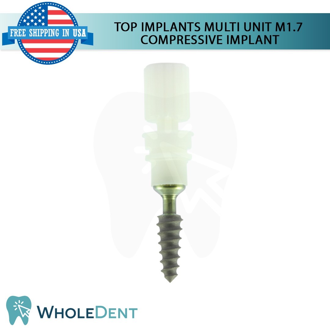 1x Dental Multi Unit M1.7 Compressive Monoblock Fixture Titanium Sterile SLA