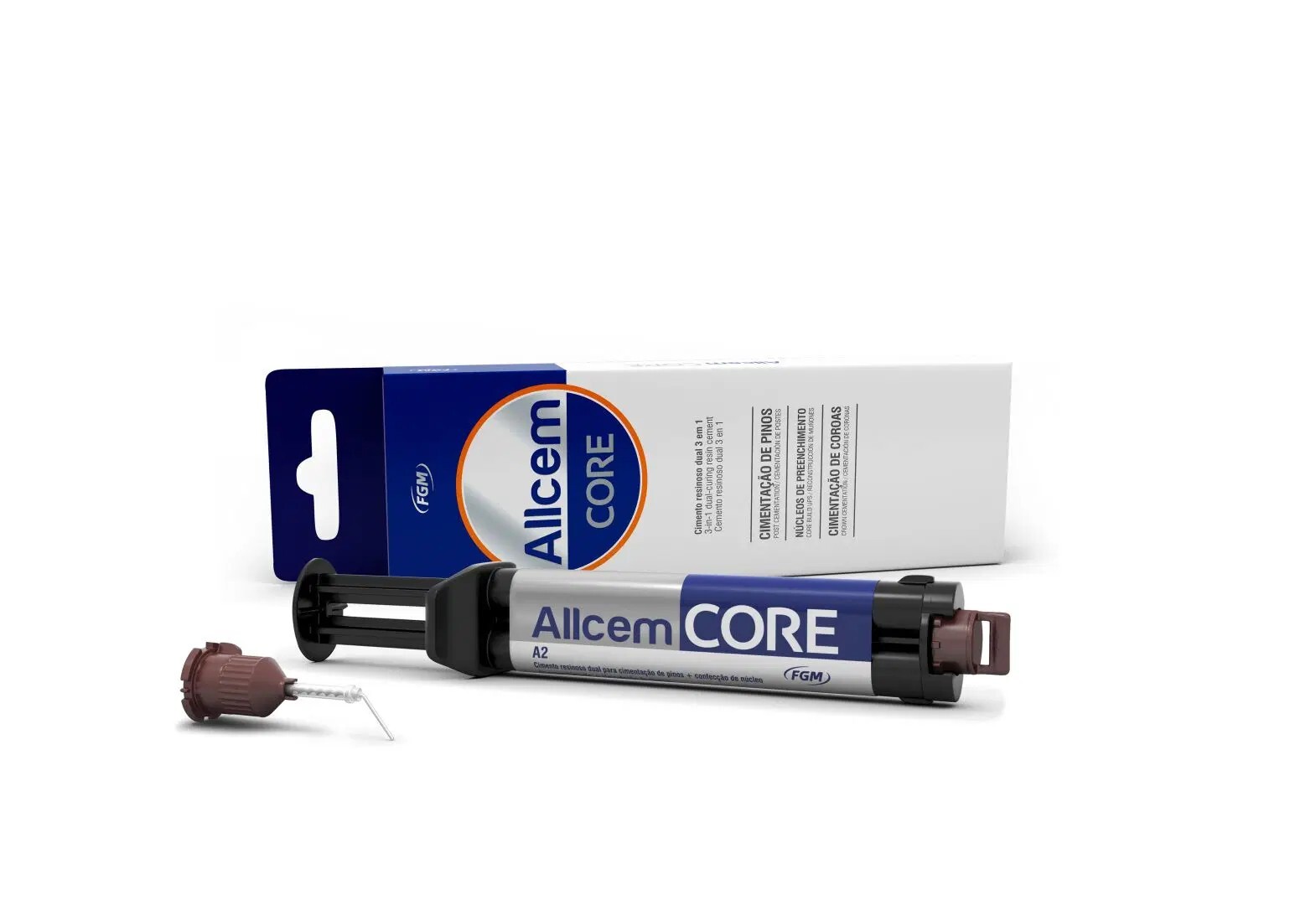 FGM Allcem Core Dual Curing Resin Cement for Core Build Up 3-in-1 Product A2
