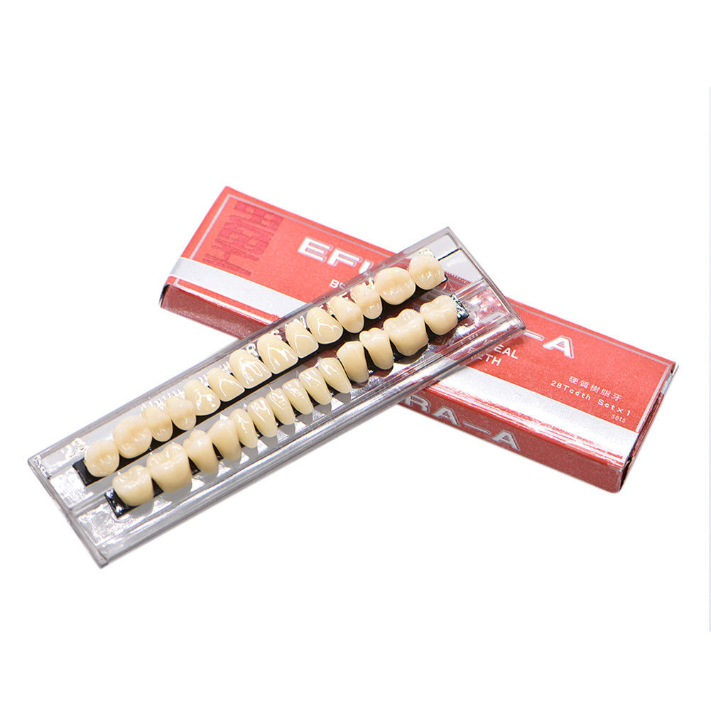 Dental Acrylic Resin Denture False Teeth Temporary A2 A3 Shade 22# 23# 28pcs/set