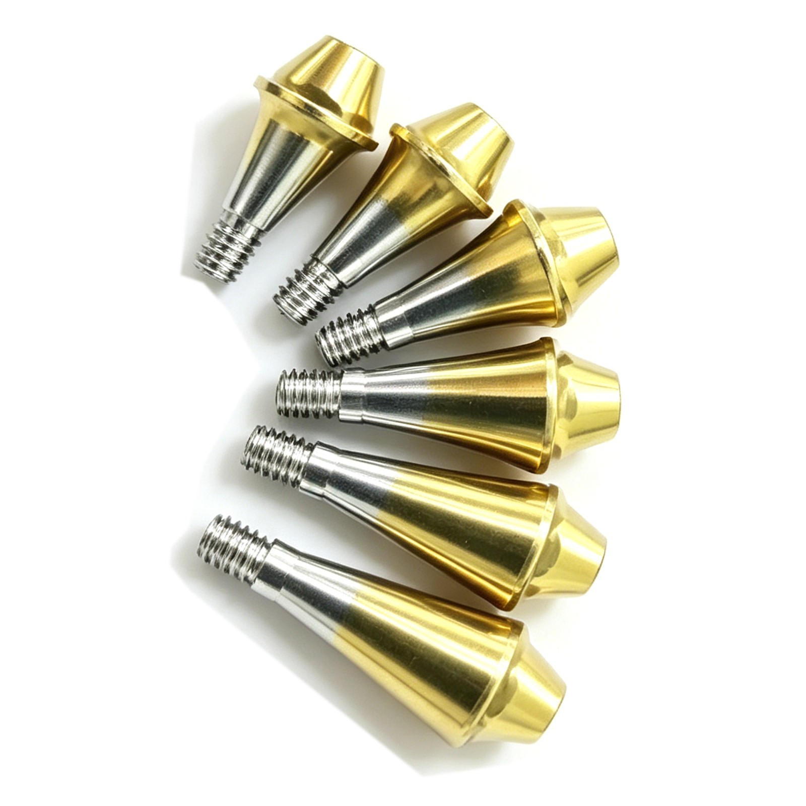 5Pcs Dental multi unit straight abutment D4.8 MU for bridge fits Hiossen Osstem