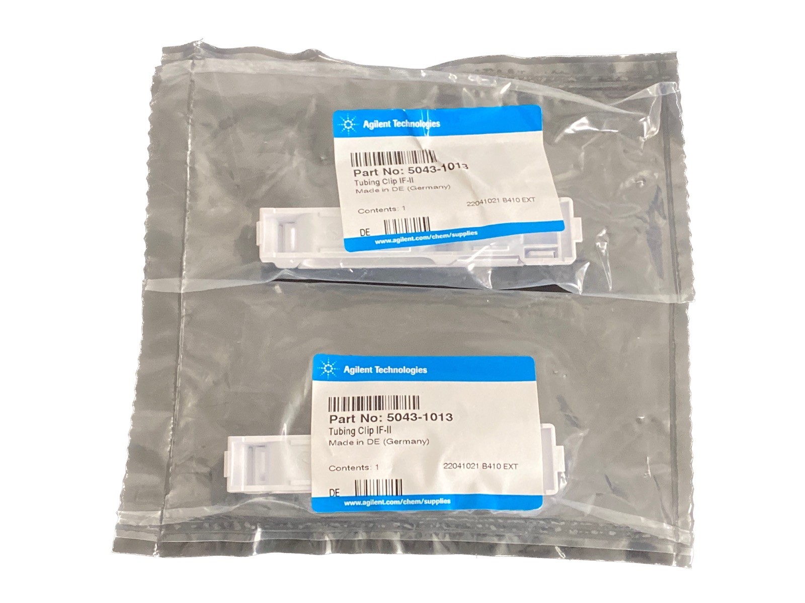(Lot of 2) AGILENT Plastic Tubing Clips IF-II 5043-1013