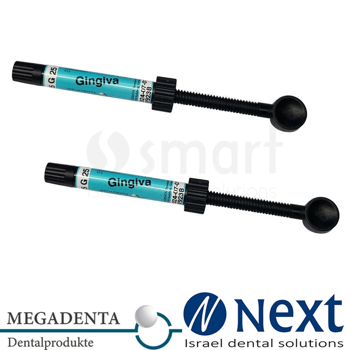 LOT X 2 Dental Megafill MH composite gingival visible light cure pink G25 4.5gr