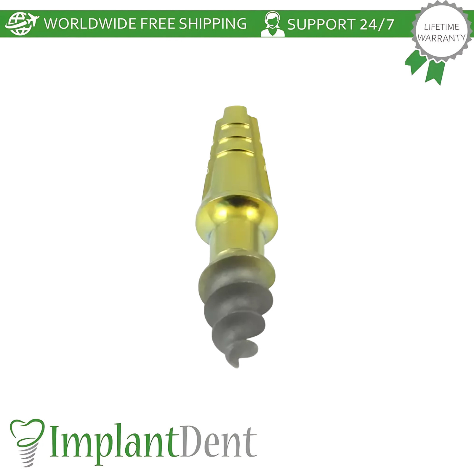 20x Root Shaped Compressive Short Neck Dental One Piece Fixture Dentistry Lab