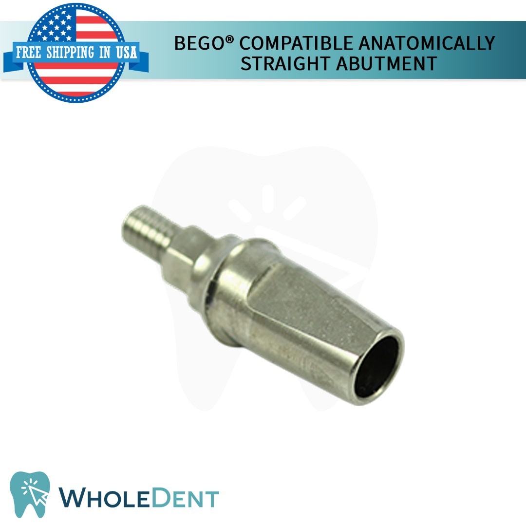 10x BEGO® Compatible Anatomic Shaped Straight Prosthetic Dental