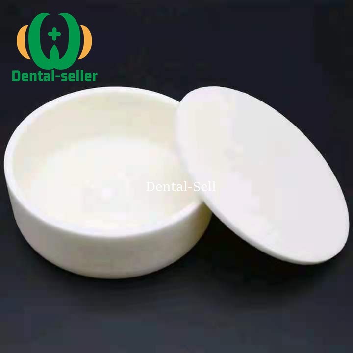 Dental Lab Zirconia Sintering Tray Crucible Plate 90x35mm With Cover White 1 kit