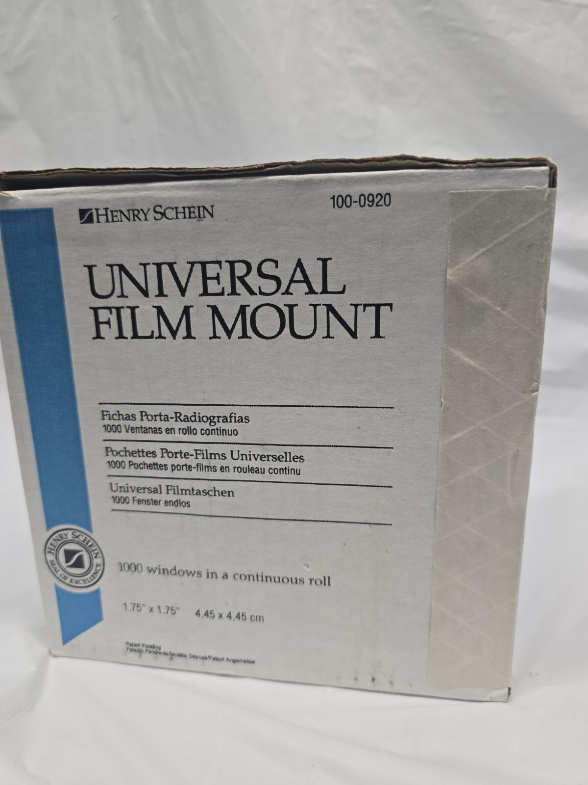 Dental Universal X-Ray Mounts 2-Window, Select and Cut Film Mounts, 1000/Box