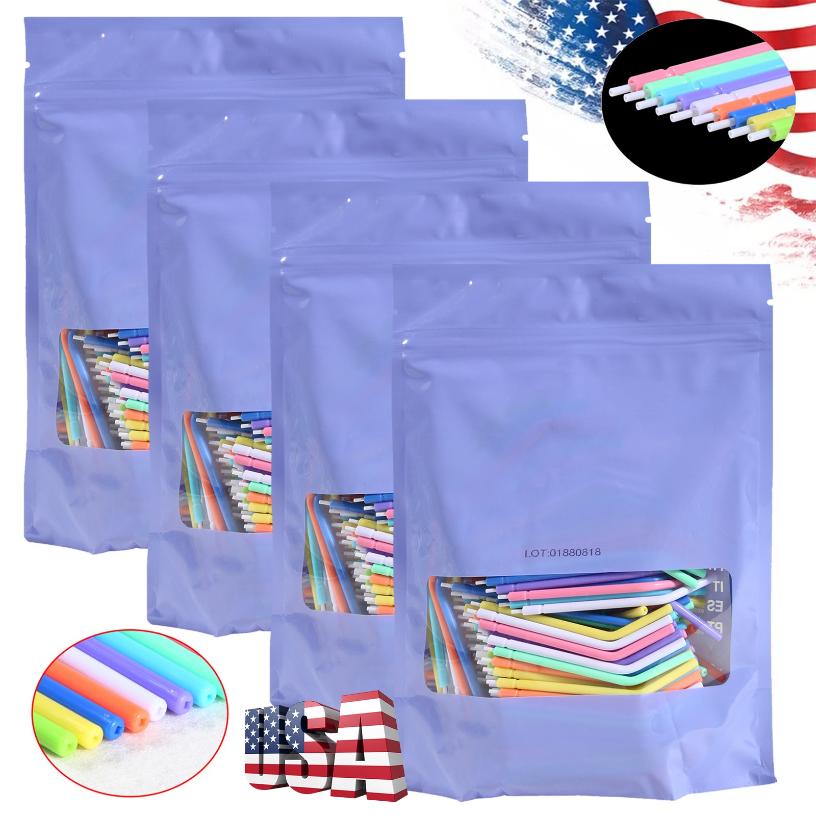 10 packs Dental 3 Way Air Water Syringe Disposable Spray Tips Triple Nozzle Tube