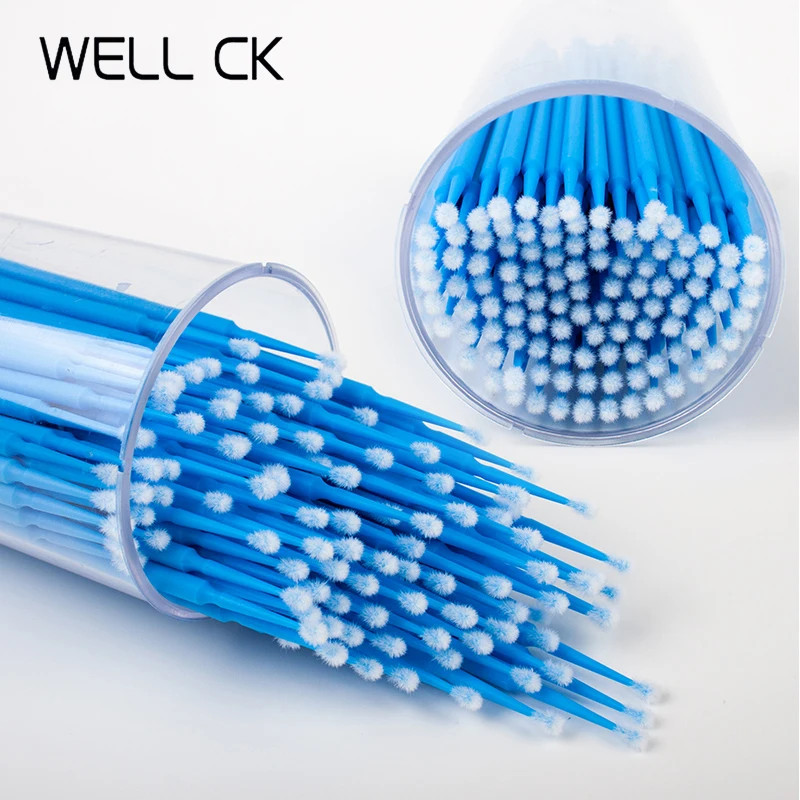100Pcs/Bottle Dental Disposable Micro Brushes Applicators Micro Brush Dentistry