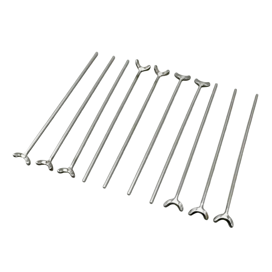 20Pcs ∅0.8mm Dental Ball Retainer J Clasp Oblique Clasps Bars Y-Type Scheu USA
