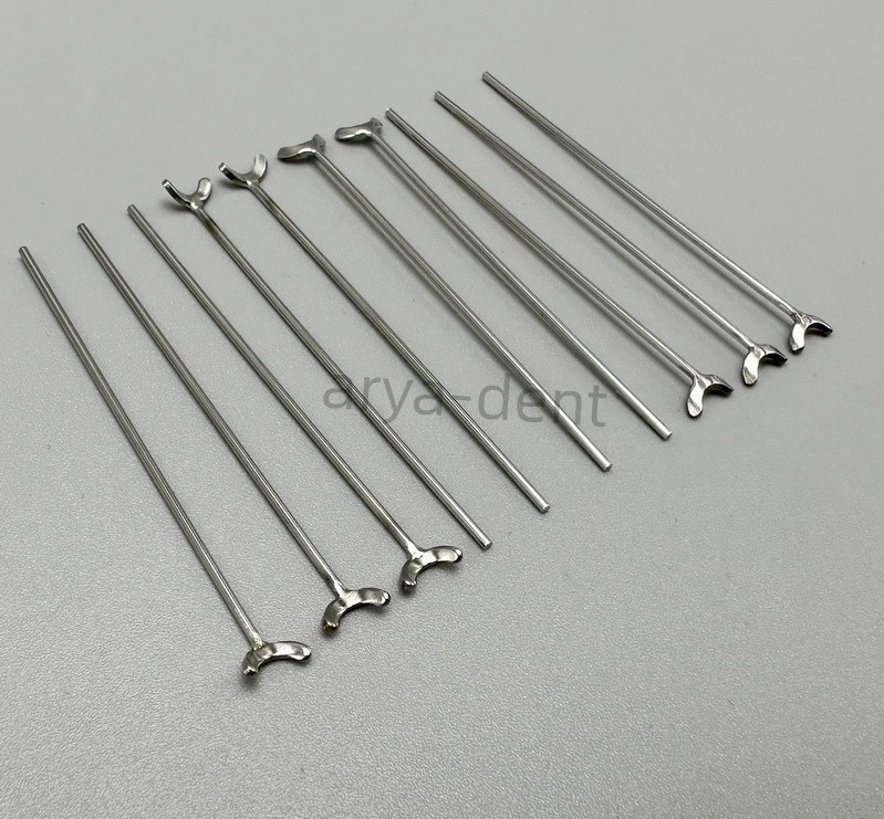 10pcs Dental Ortho Y-Type Retainer Clasp Oblique Clasps Bars Teeth Position Hold