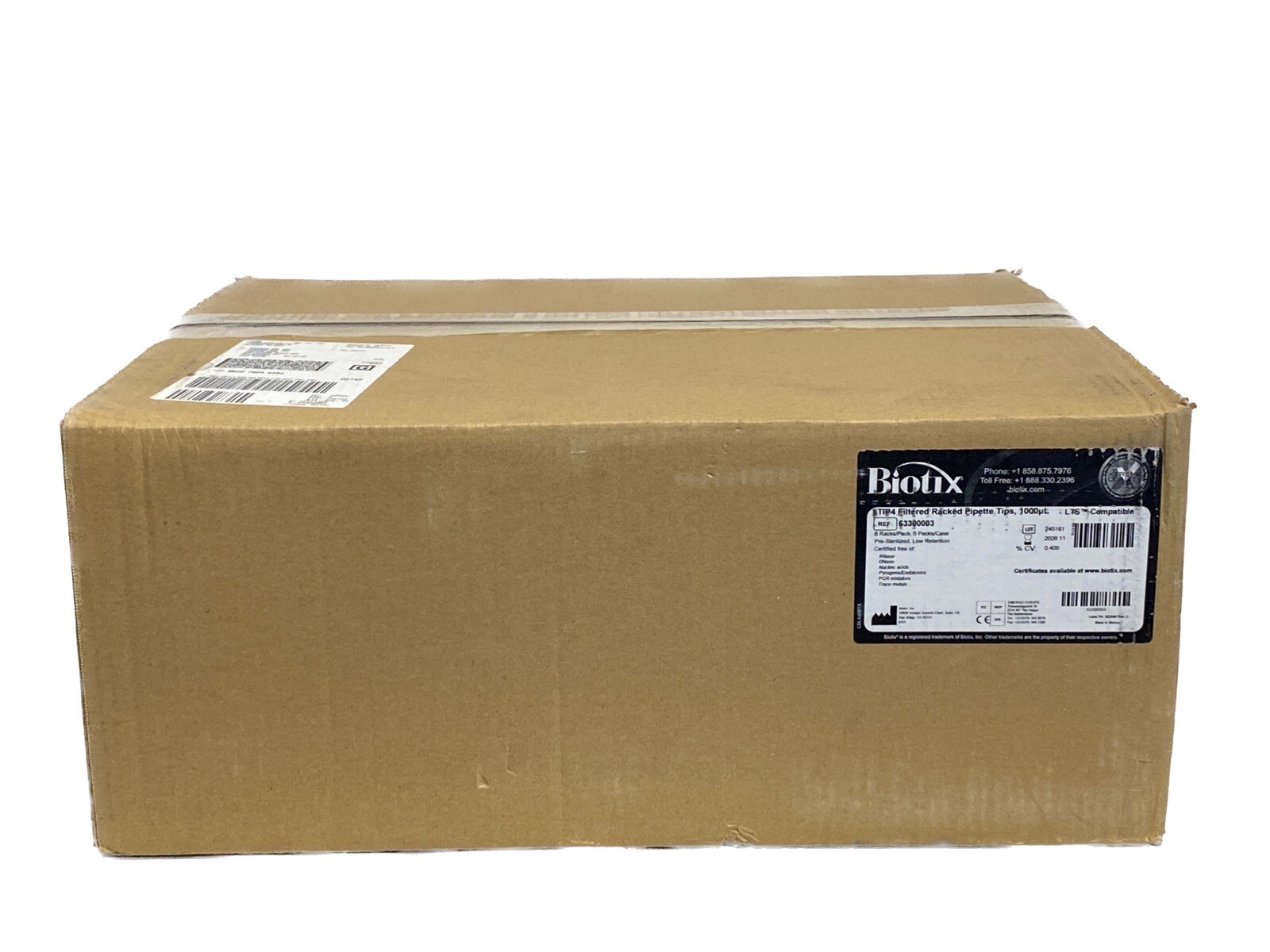 (3840) BIOTIX xTIP4 1000uL LTS Compatible Filtered Pipet Tips 40×96/Rk 63300003