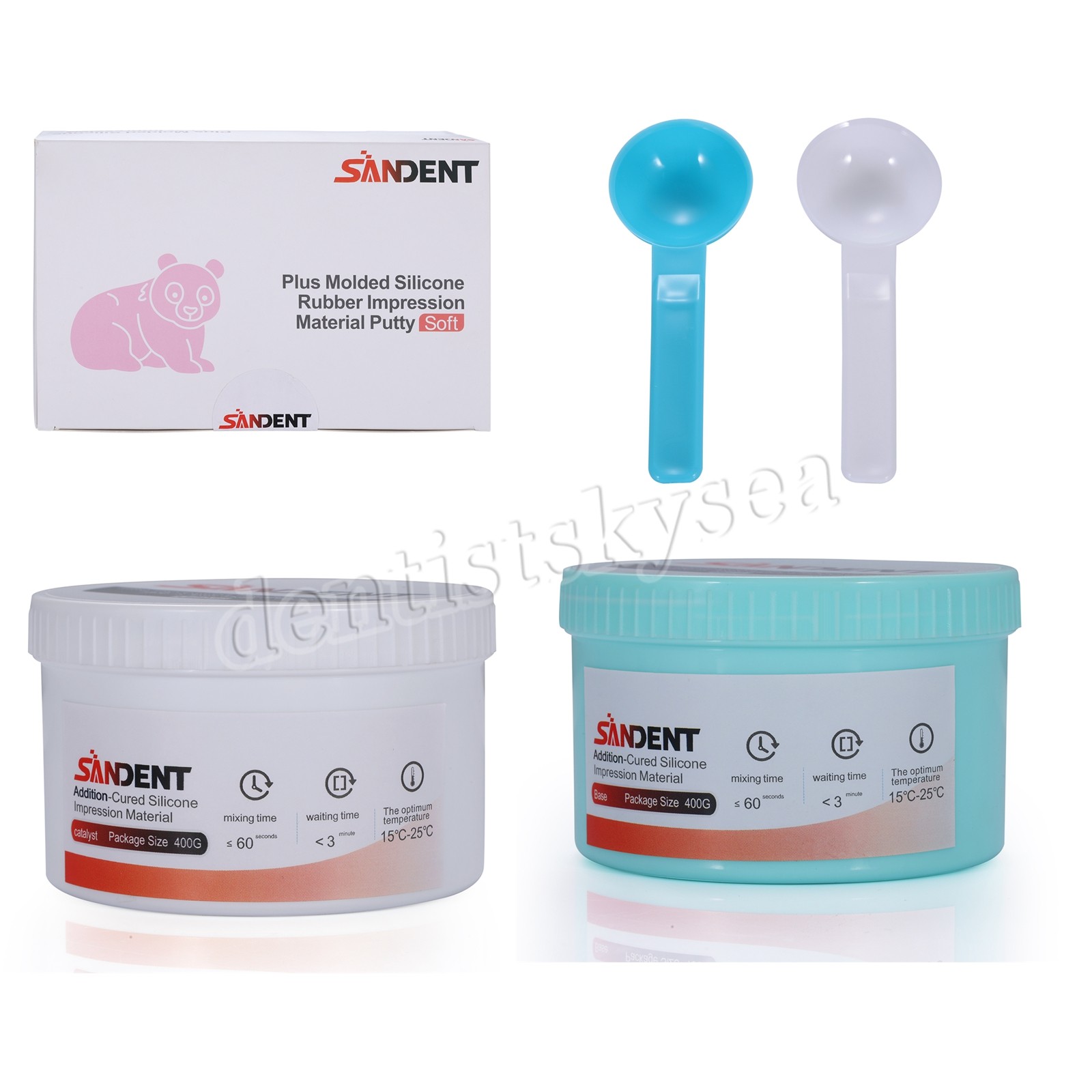 Dental Putty Regular Set PVS VPS Impression Material 800g