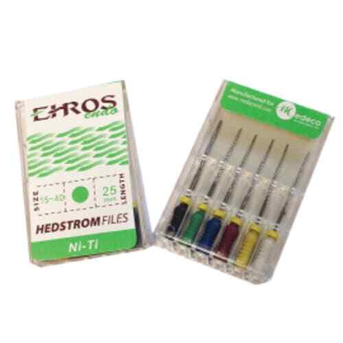 Ehros Endo Hedstrom Files Ni-Ti 25mm #80 6/Box