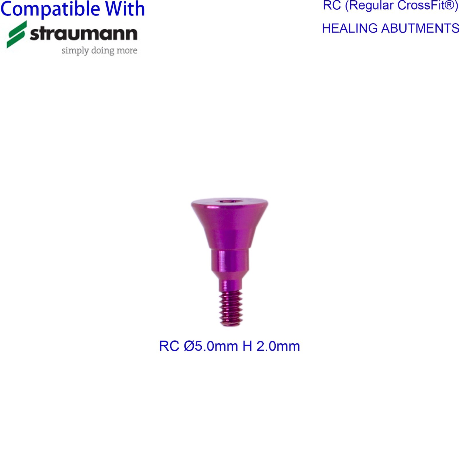 Dental Regular Closure Cover Cap Screws Healing Abutment fit ITI Straumann RC