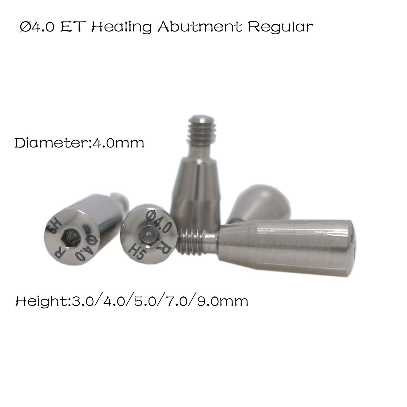 Dental Healing Abutment Cap Compatible with Hiossen ET III SA Regular Platform