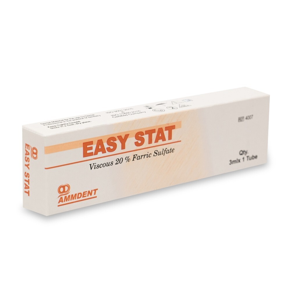 Ammdent Easy Stat Hemostat Viscous 20% Ferric Sulfate Hemostatic Gel Tube 3ml