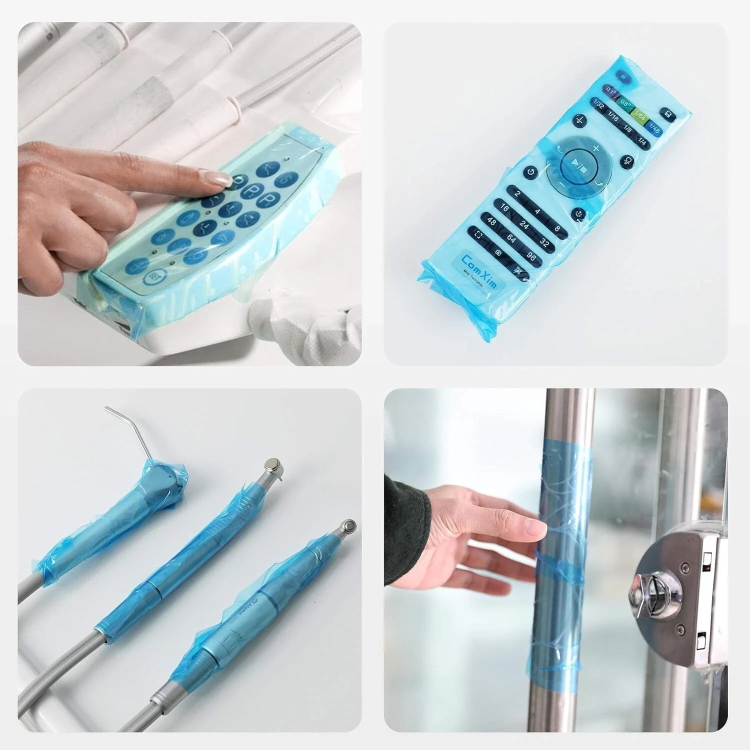 Dental Barrier Film Blue 4×6 Protective Plastic Wrap 1200 Sheets Medical
