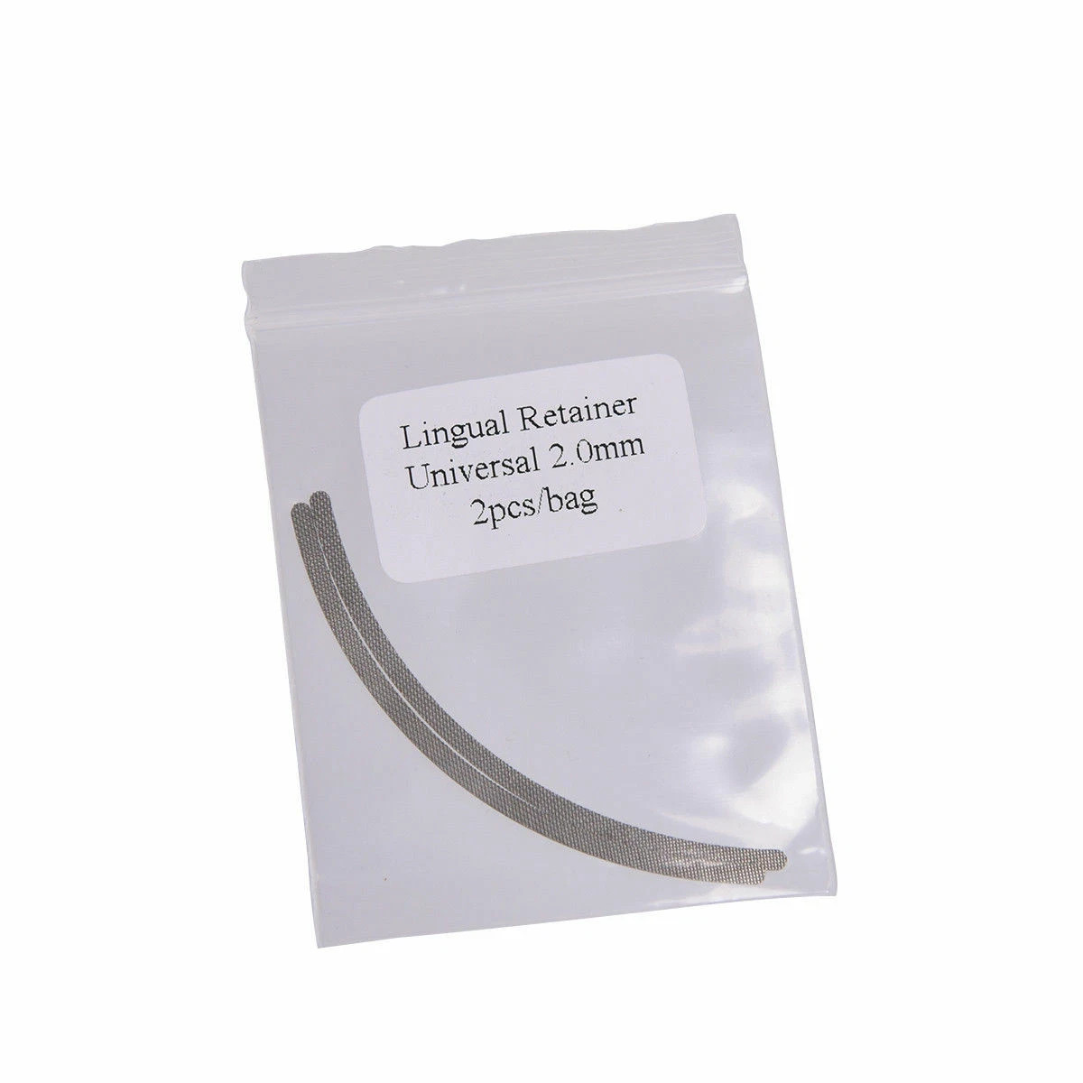 2Pcs/Pack Dental Ortho Lingual Retainer Backing Mesh Base Wire Universal 1.2/2.0