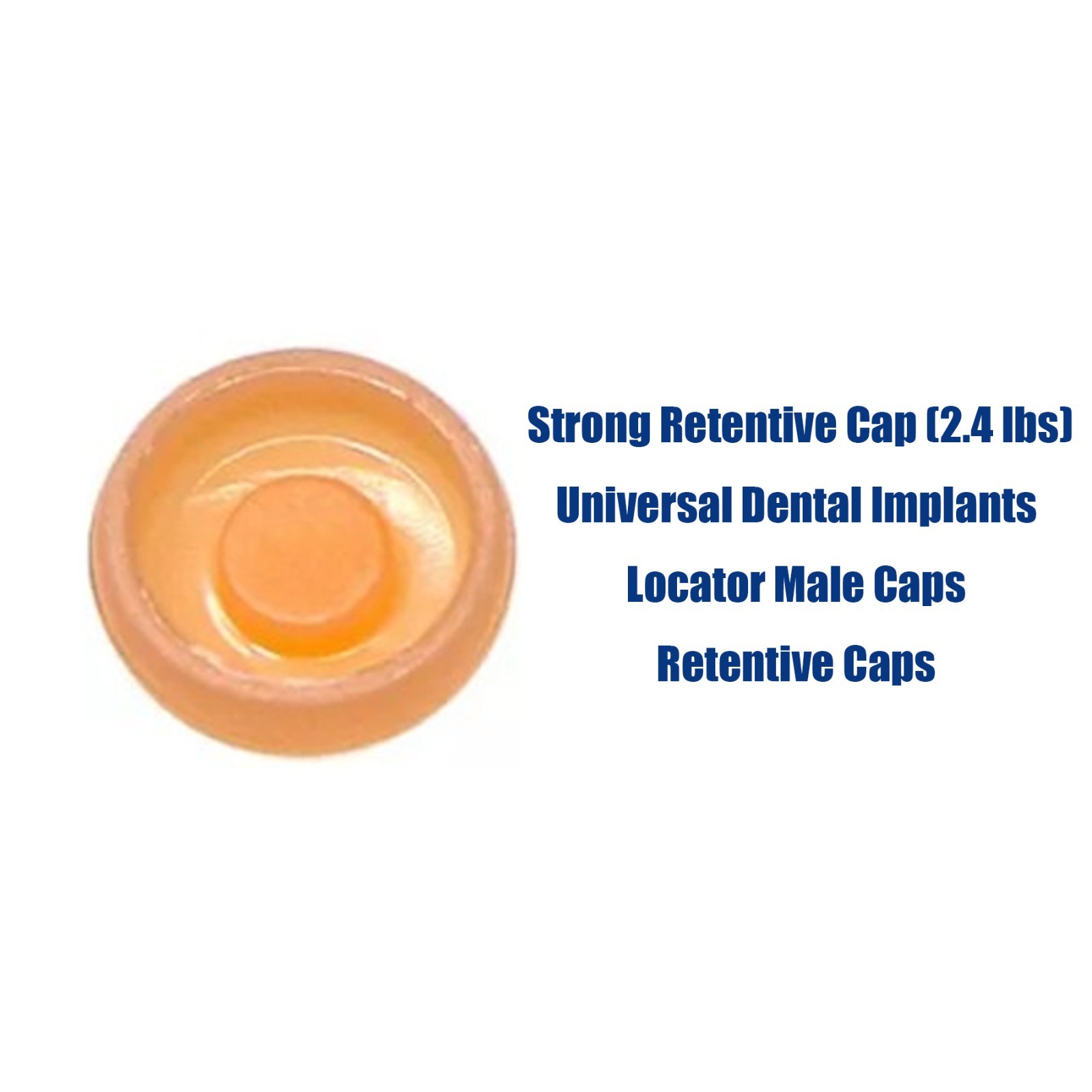 Locator Abutment Overdenture Cap Kit Compatible with Straumann ITI Bone Level RC