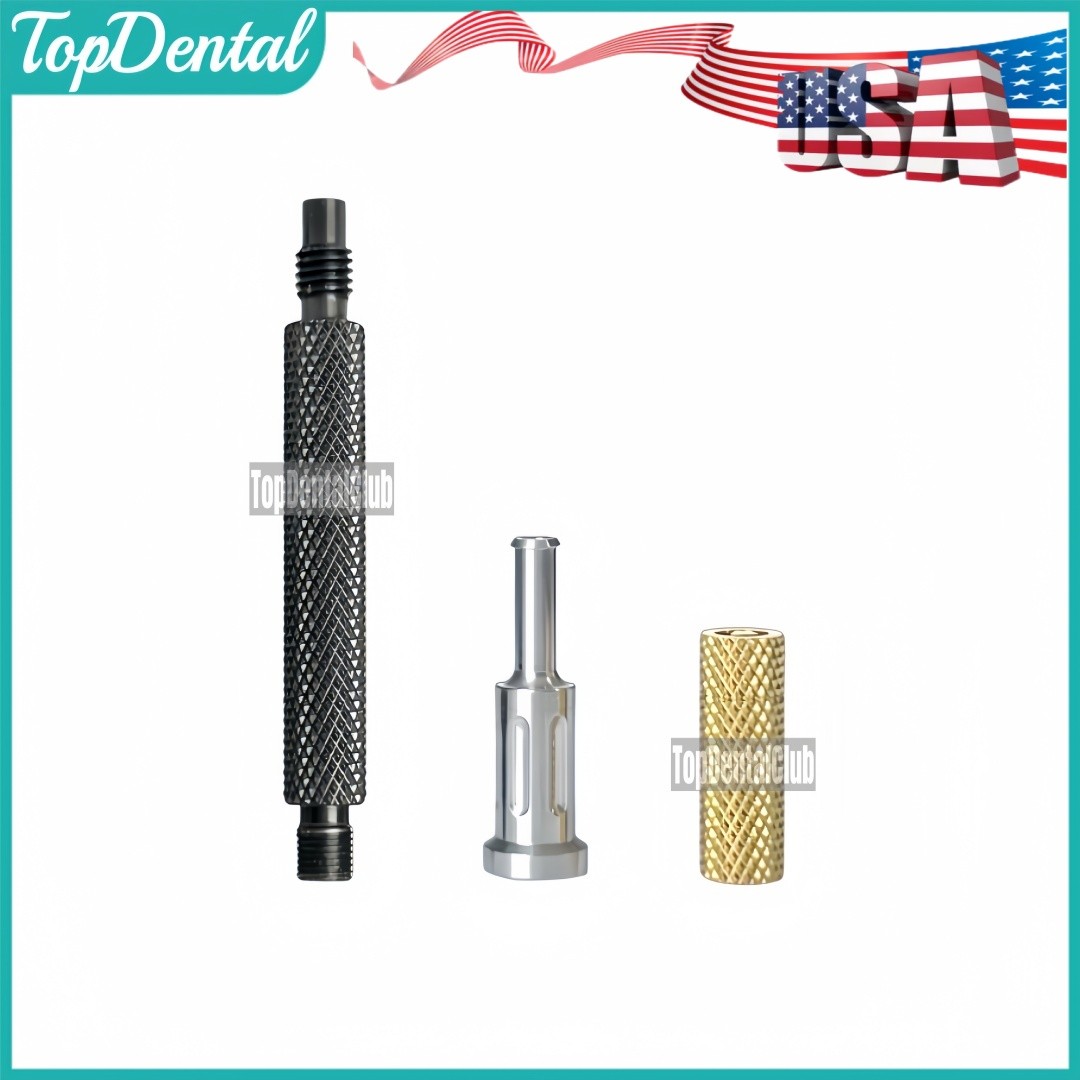 USA Dental 3-in-1 Locator Core Tool Implant Overdenture Attachment Retention Cap
