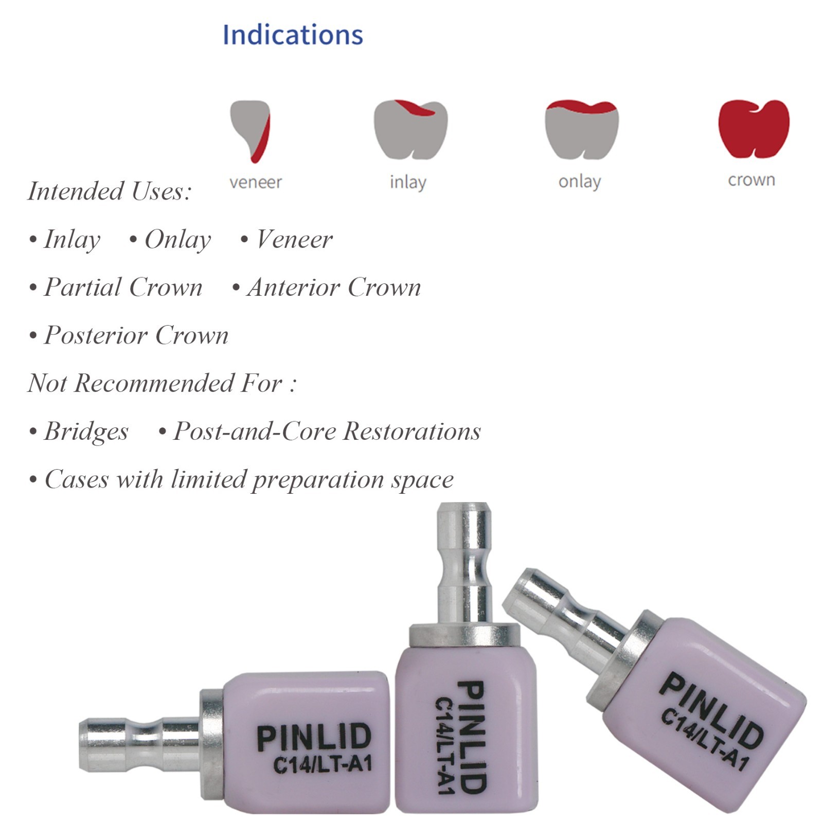US Dental Emax C14 Lithium Disilicate Glass Ceramics Blocks MT CAD/CAM CEREC