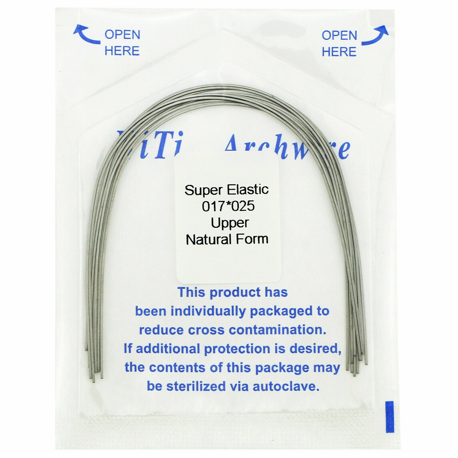 150pcs Dental Orthodontic Super Elastic Niti Arch Wire Round Rectangular Natural