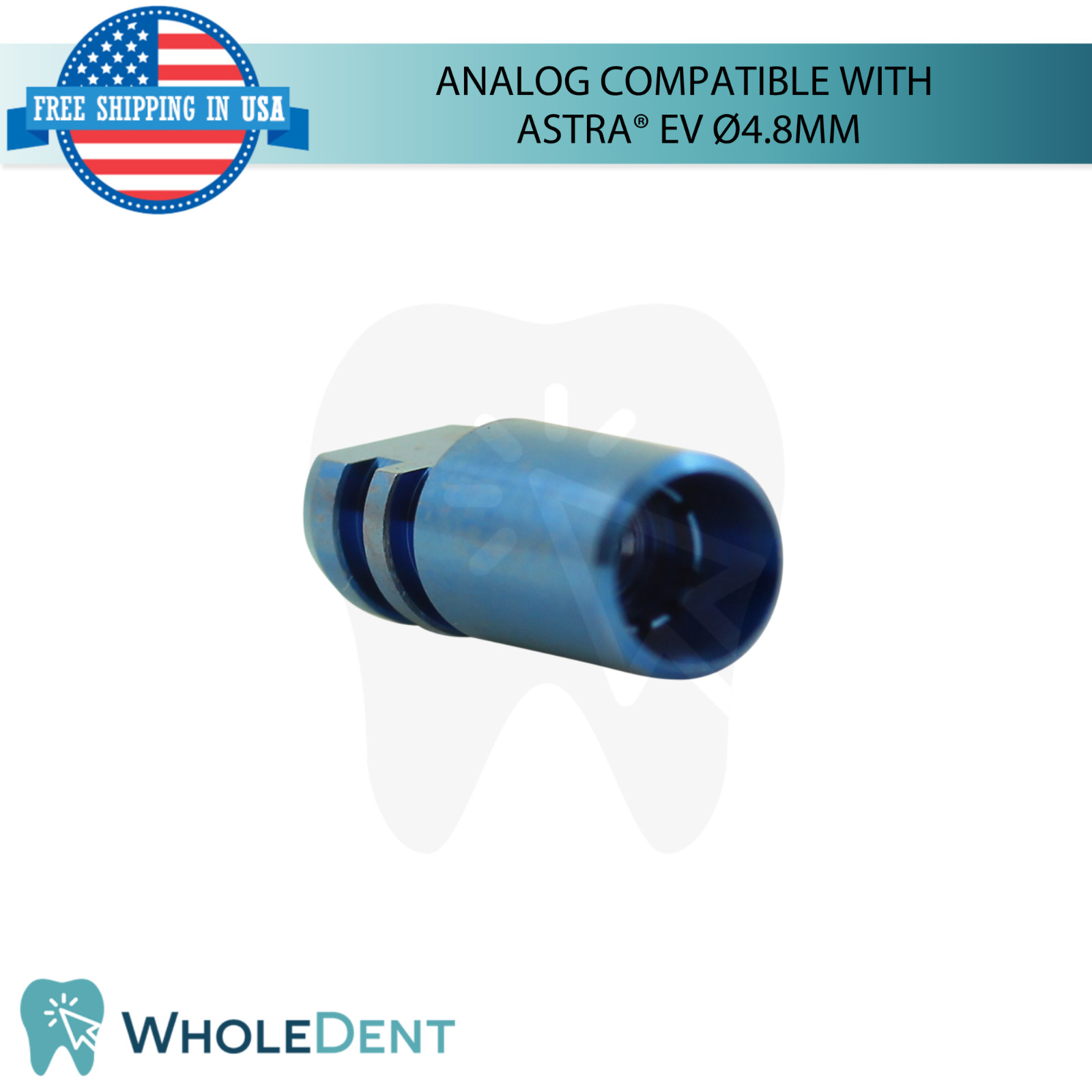 Dental Fixture Analog Astra® EV Compatible Ø4.8mm Platform Stainless Steel
