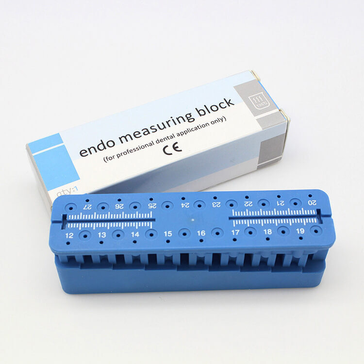 1 Set Dental Instrument Root Canal Endo Block Files Measurement Measuring Ruler