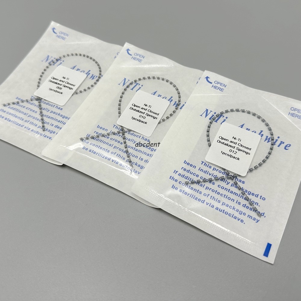 Dental Orthodontic NI-TI Open And Closed Distalized Spring 190mm Oral Materials