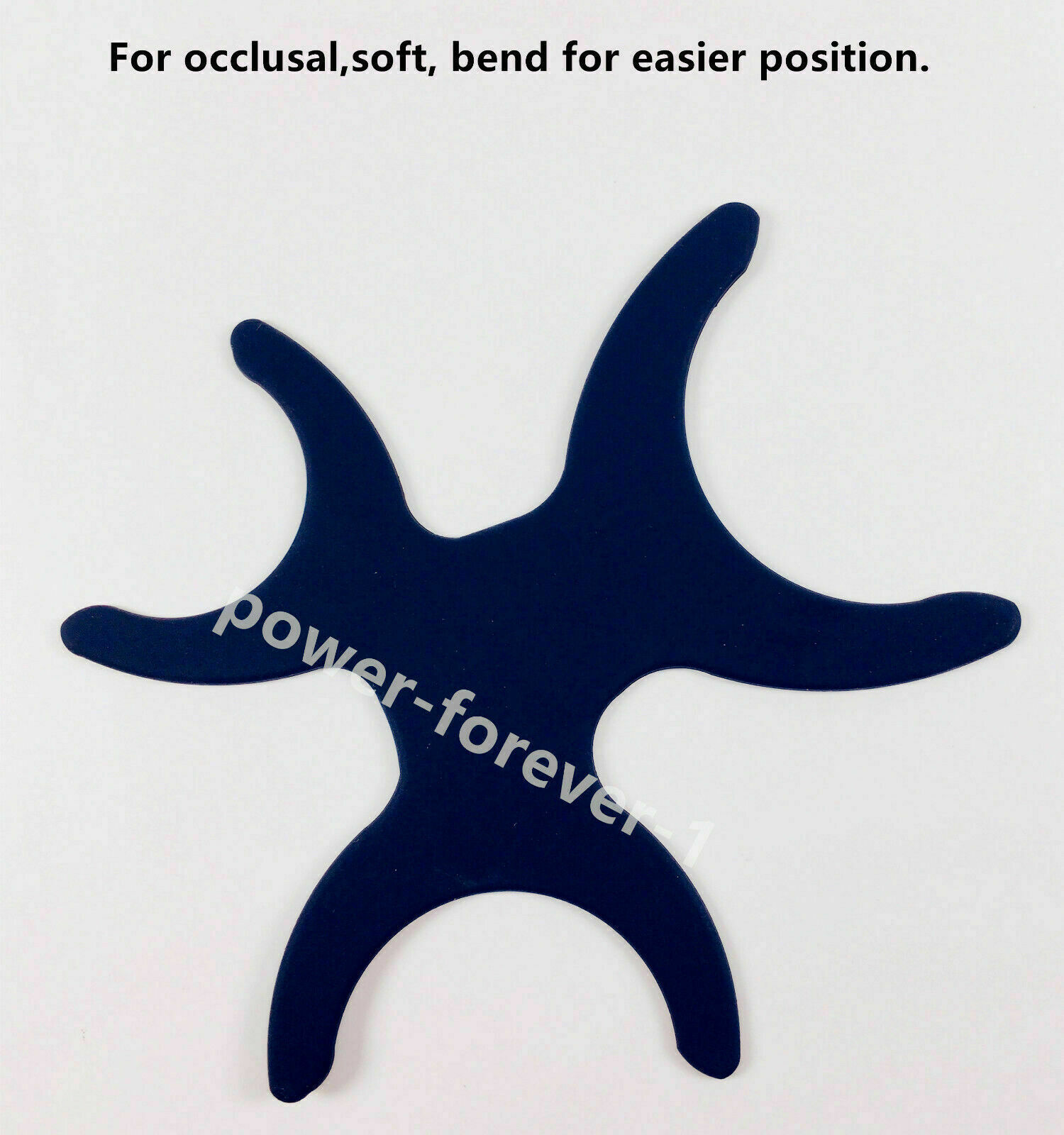 2Pcs Dental Black Photo Contrast Soft Occlusal Silicone Anterior Lingual Buccal