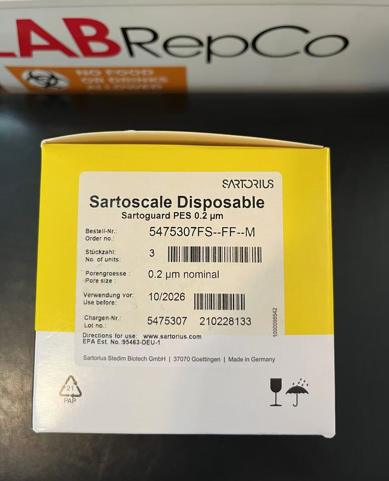 SARTORIUS Disposable Sartoguard Filter Devices 0.2um PES Membrane Buy4 Get 1Free
