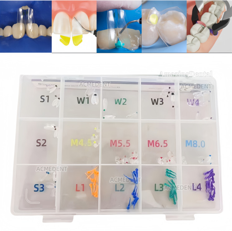 Dental Transparent Matrix Bands Clear Matrices Anterior Molar Bow Front Bioclear