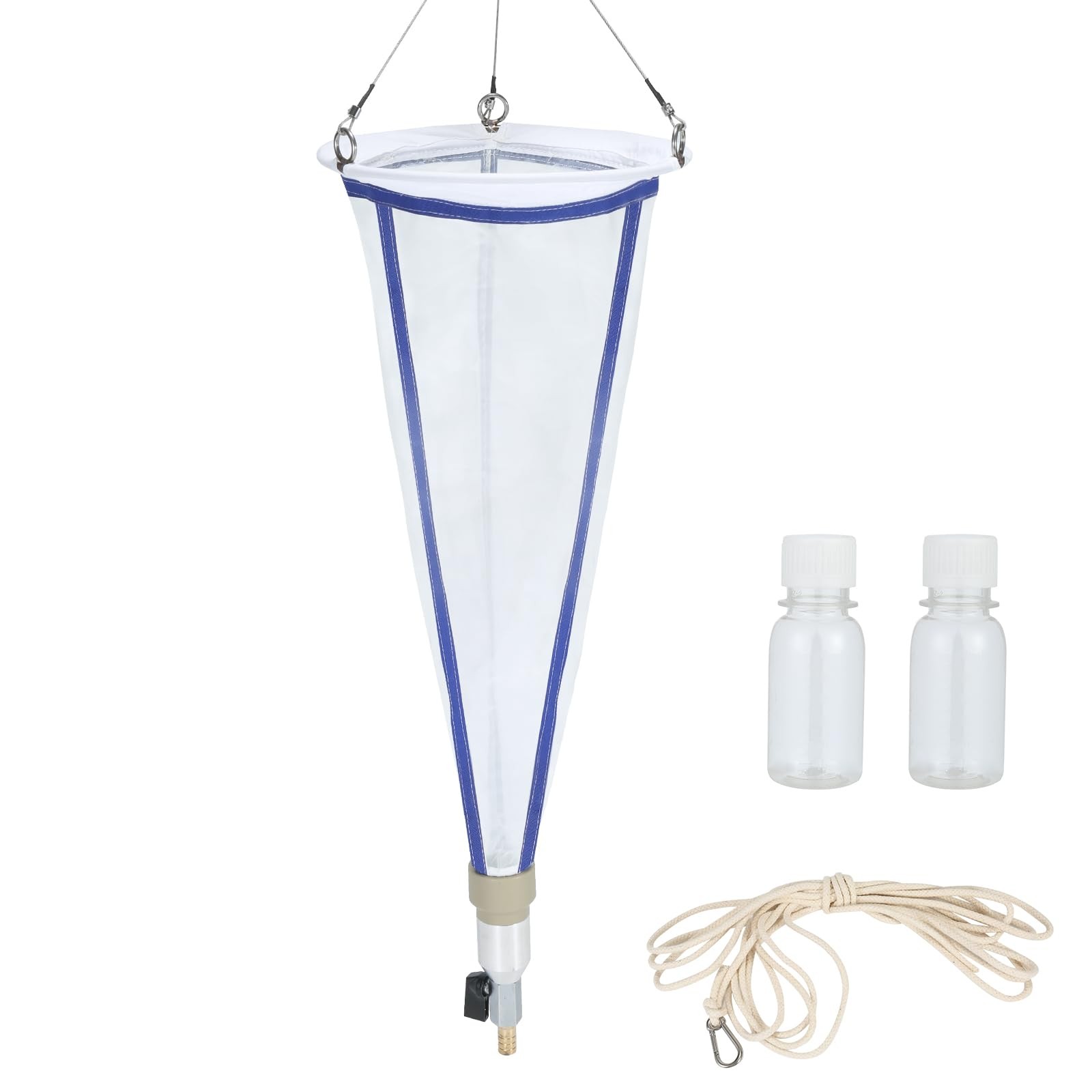 Plankton net; Water Quality Test Freshwater and Marine Aquatic 7.87inch, blue
