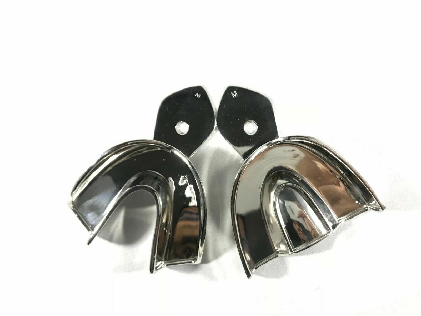 Dental S S NON-PERFORATED Impression Trays Autoclavable (XS to XL)-FDA