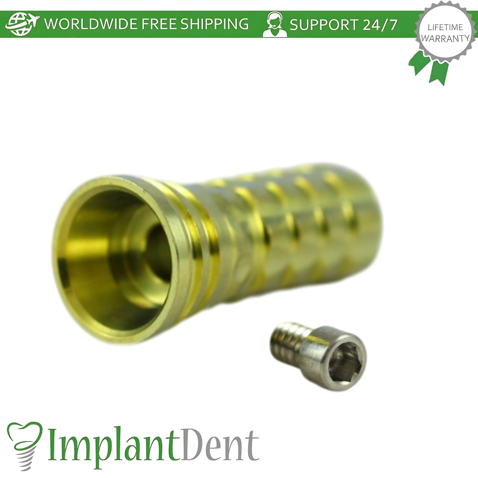 MIS Compatible Dental Multi Unit Temporary Titanium Cylinder Ø4.8mm Lab