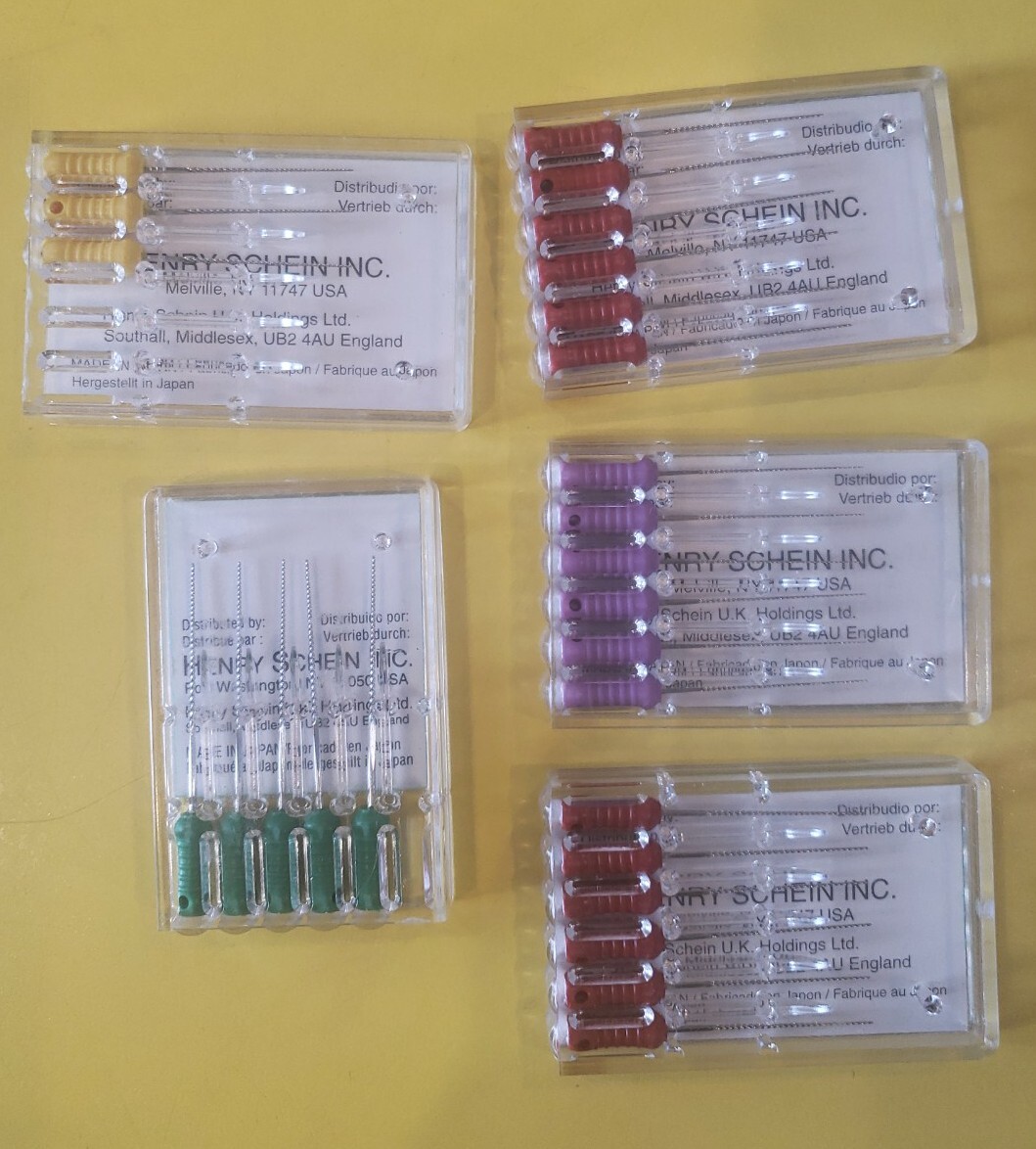 Henry Schein 26 pcs plungers k files DKF 21 assorted mix Endoflex fillers lot