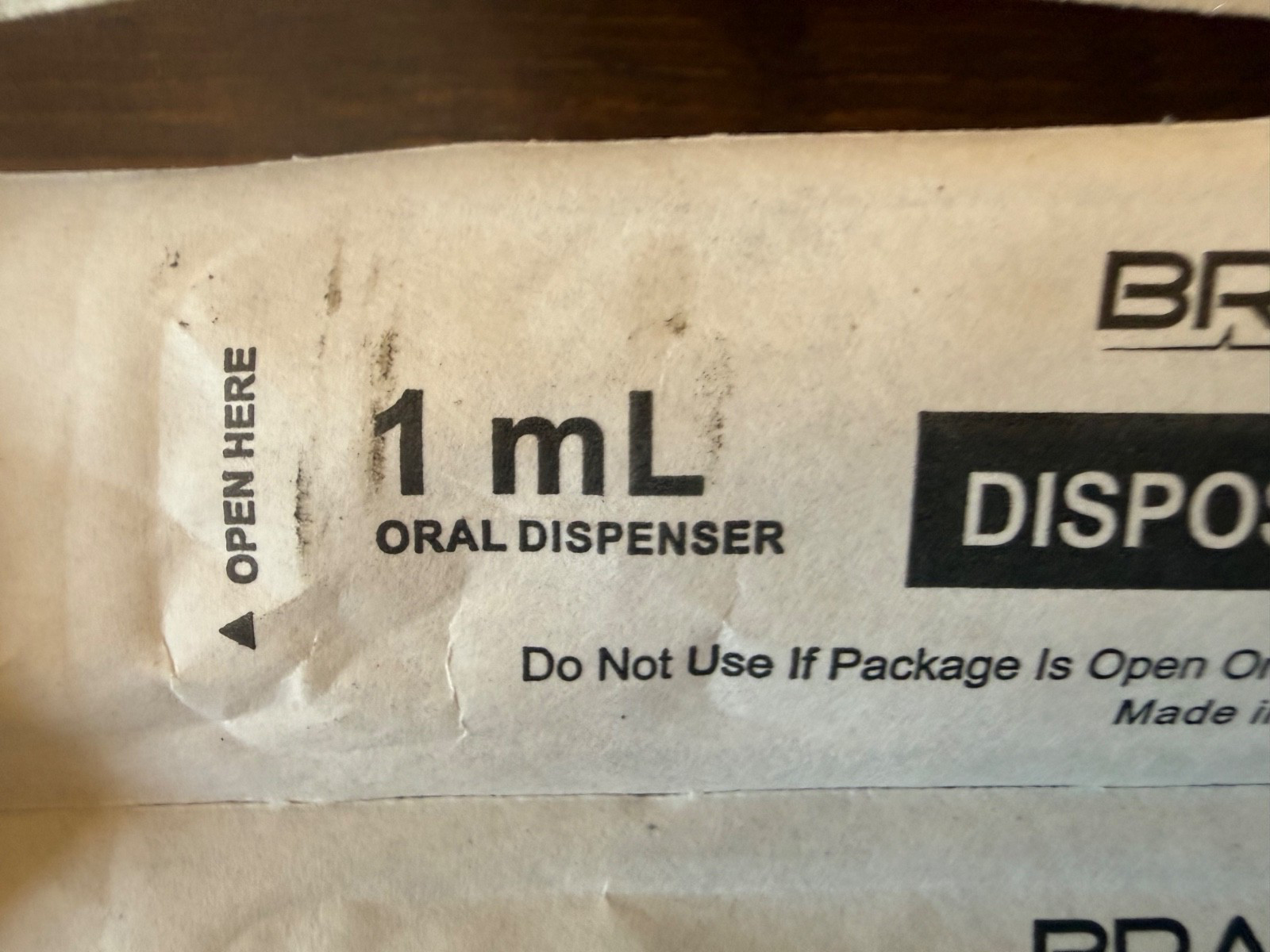 (93) Brandzig 1ml Oral Syringe No Needle, Sterile Individually FREE SHIPPING!