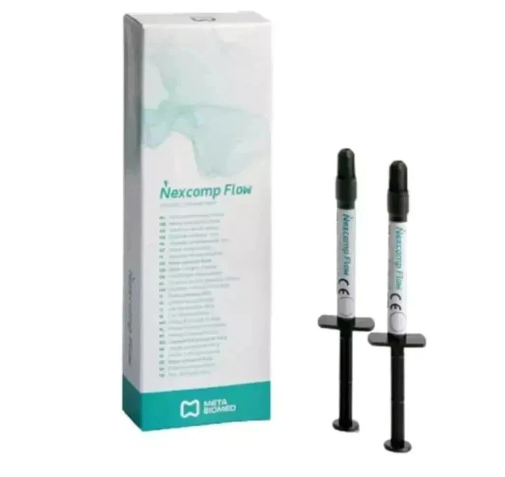 FLOWABLE COMPOSITE RESIN 2 x 2gm META BIOMED NEXCOMP FLOW -(FAST FREE SHIPING)
