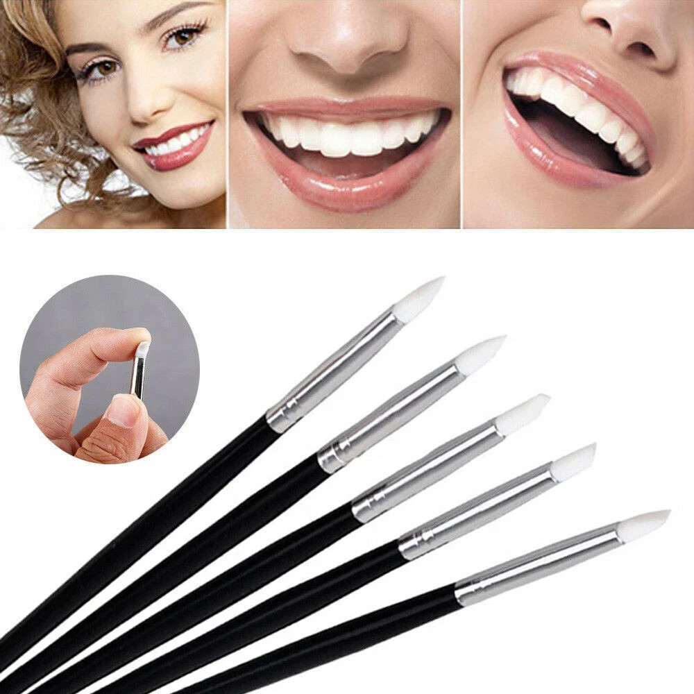 5Pcs/Set Dental Adhesive Composite Silicone Shaping Brush Pen Resin Veneer Teeth