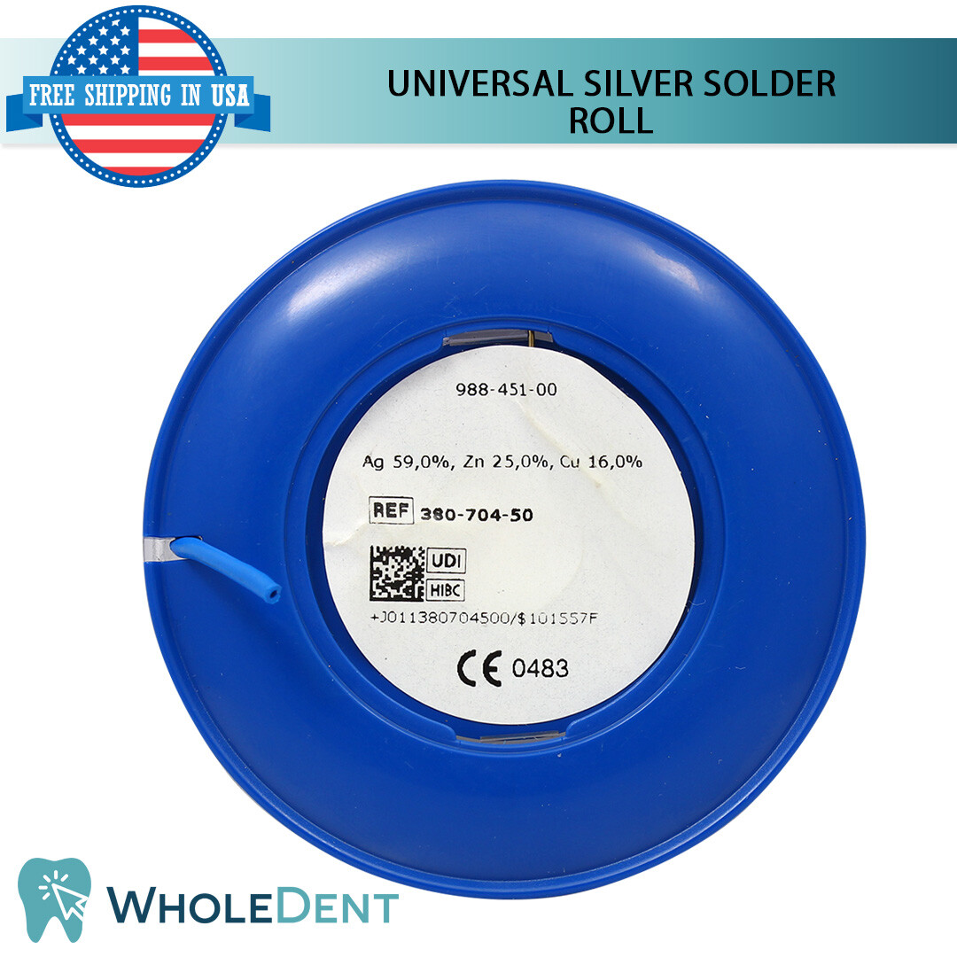 Orthodontic Dental Universal Silver Solder Roll Wire Dentaurum 10g For Bands