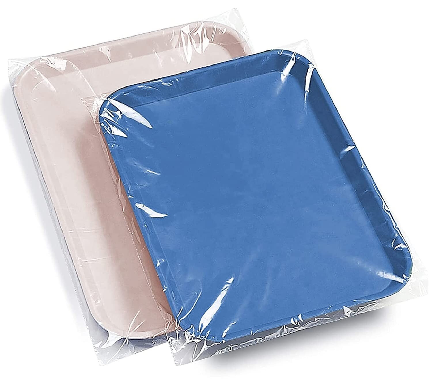 Safe-Dent P5014 Tray Sleeves 10.5″ x 14″ Clear Plastic, Disposable 500/Pk.