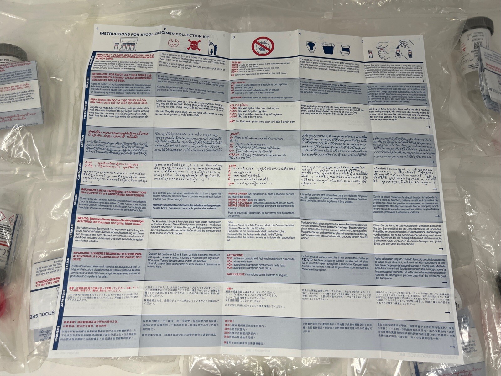 Meridian Diagnostics PARA-PAK ZN-PVA/FORMALIN, PK10 301012, Case of 10