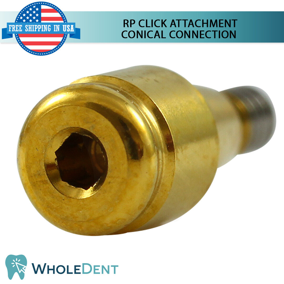 RP Conical Click Attachment Abutment Extra Soft Silicone Cap Dental Implant