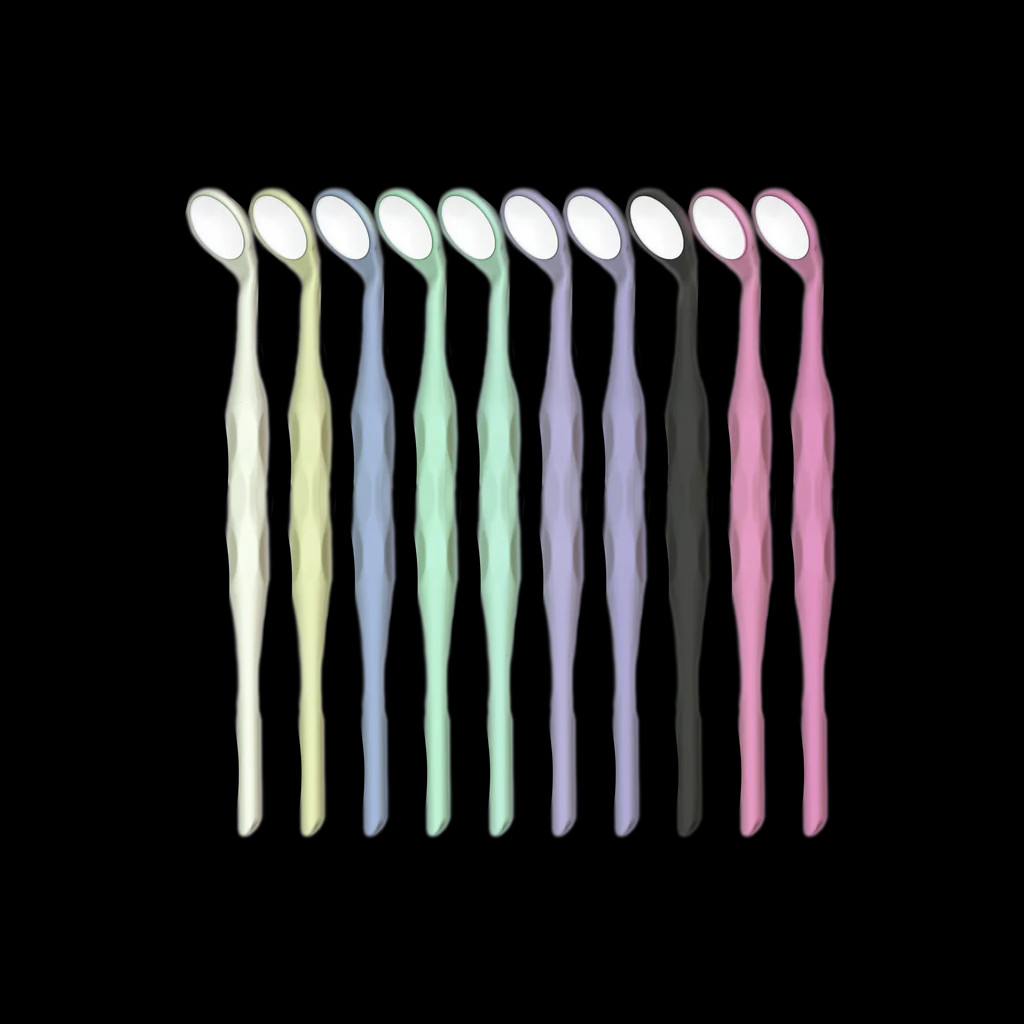HAHNENKRATT Relax FS Rhodium 5 Plane 24 mm Dental Mirrors Pack of 10 (Free Ship)