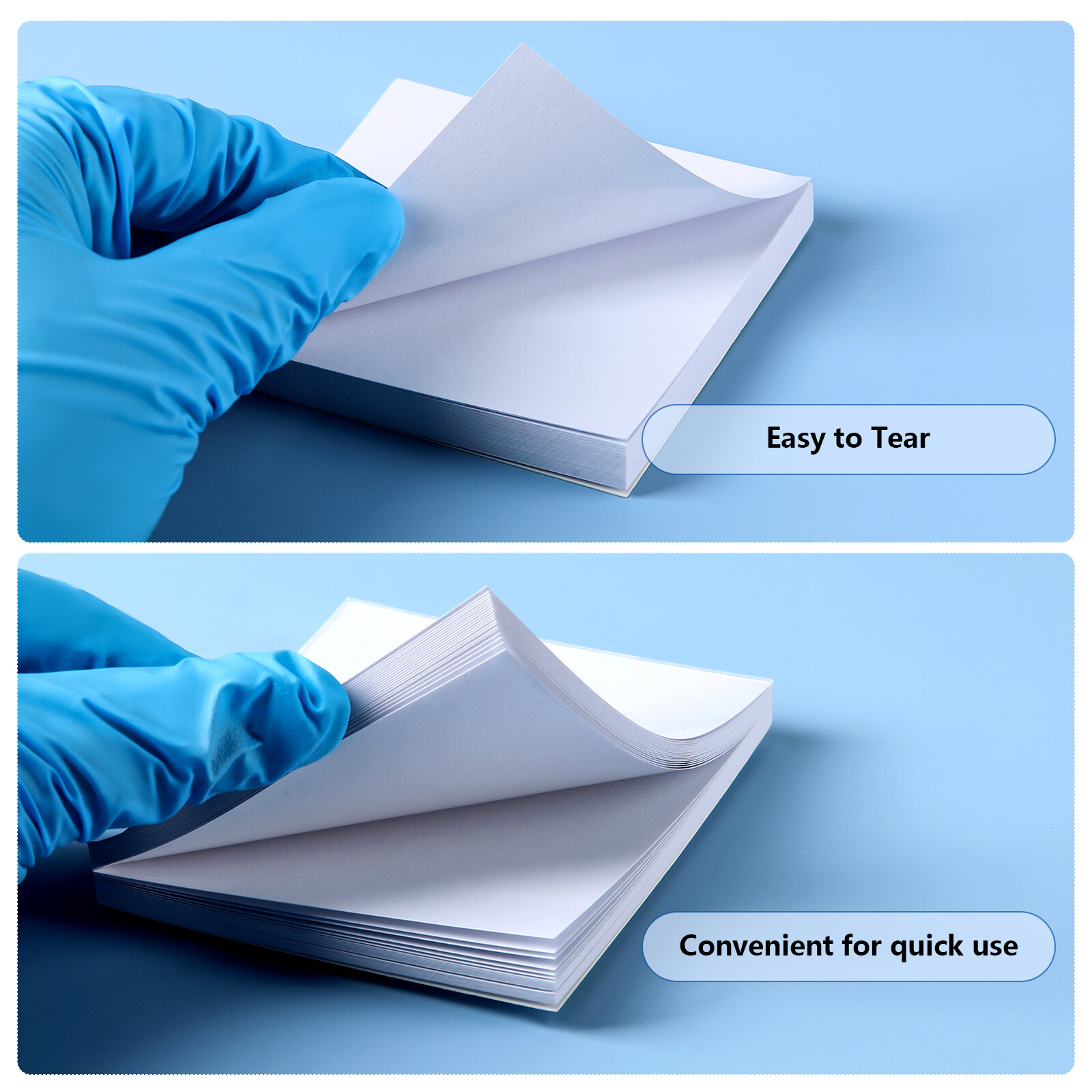 JMU Dental Mixing Pads 2-side Disposable Lab Mixing Paper for Mixing Composites