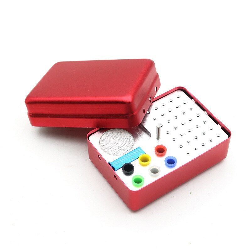 Dental Tools Sterilize 35/72 Holes Endo Endodontic Box Autoclavable Box Aluminum