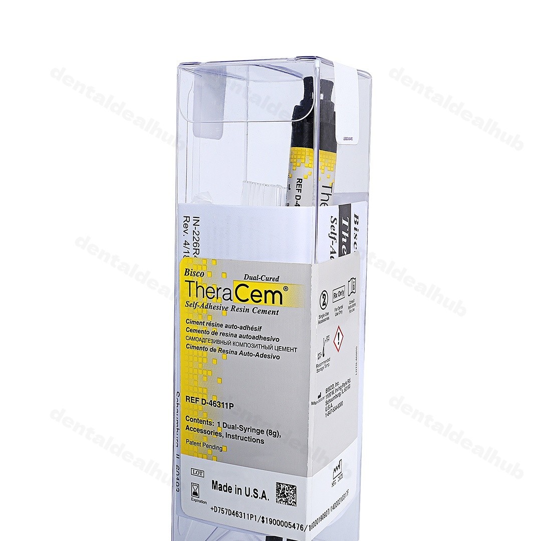 BISCO TheraCem Self-Adhesive Resin Cement 8g Dual-Cure Alkaline Dental Luting