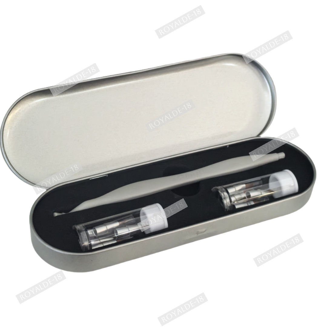Dental Brush Pen Replaceable Brushes Tips Straight Curved Head Mini Micro Brush