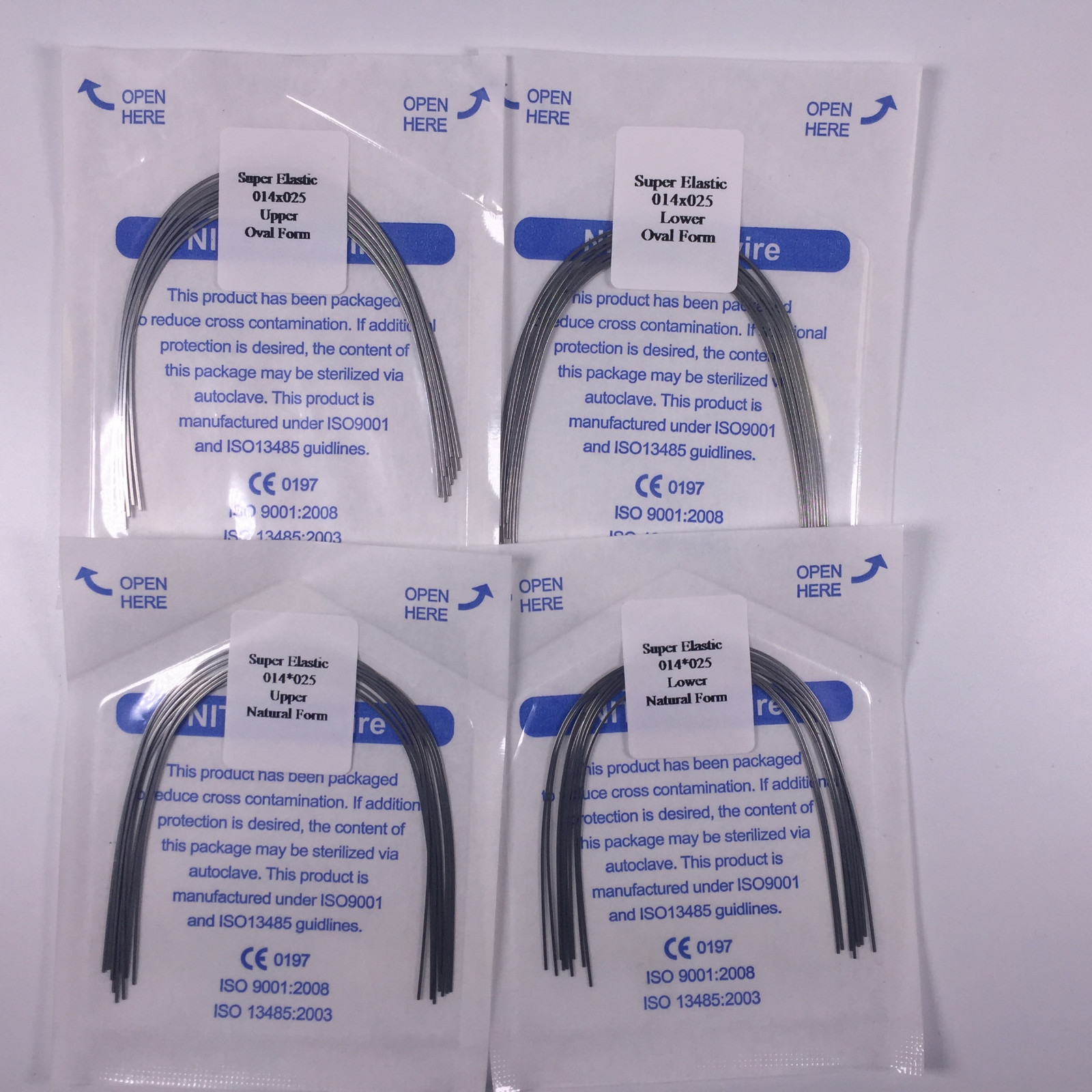 5 Bags Dental Niti Super Elastic Arch Wires Rectangular Ortho Natural/Oval Form