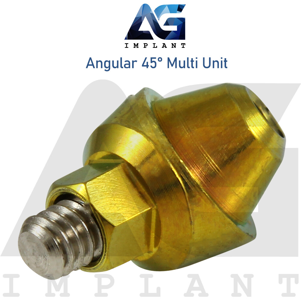 Angular 45° Multi Unit 1.6 Prosthetic Full Kit Internal Hex With Screw